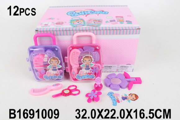 набор парикмахера в чемоданчике 12шт в блоке (12)