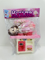 Набор "Кухня" мини-куколка 12 см, кухонная мебель, в/п 18*20*6 см Набор "Кухня" мини-куколка 12 см, кухонная мебель, в/п 18*20*6 см