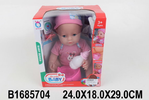 кукла в коробке/горшок бутылочка/(24)